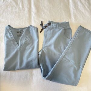 FIGS Dusty Blue Scrub Set